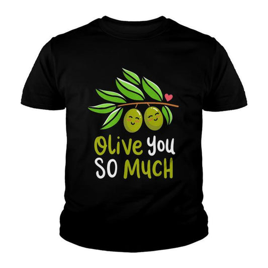 Short Sleeve Olive you T-shirt